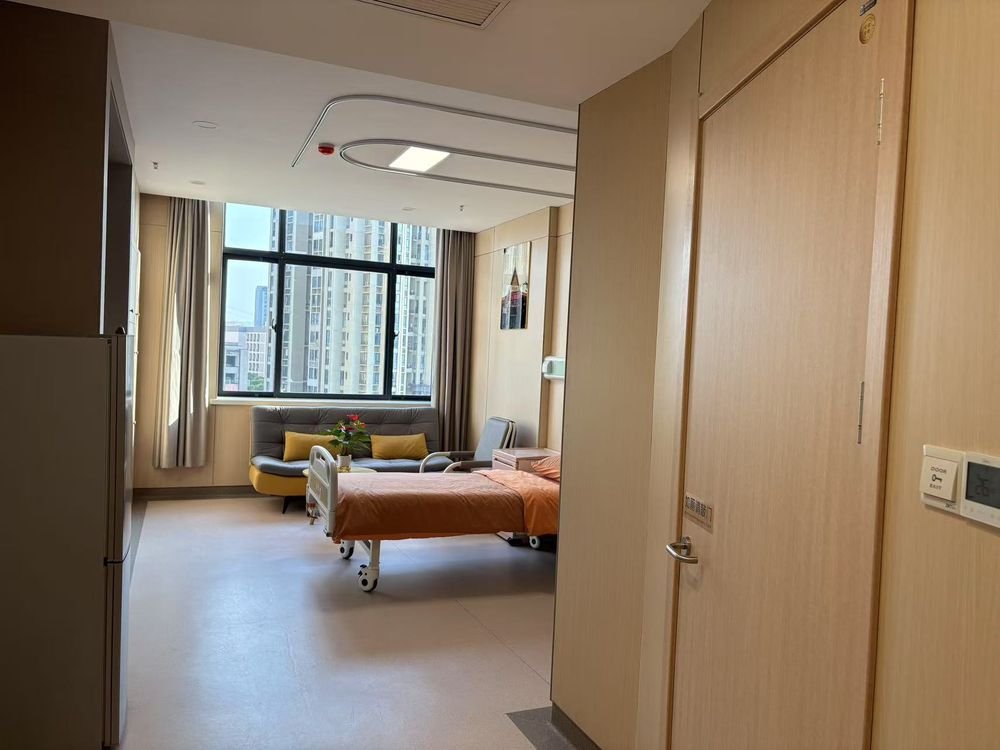 Private hospital ward room