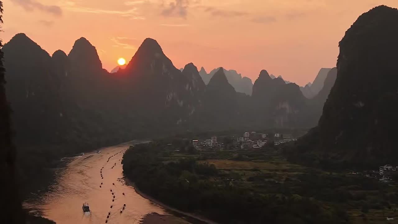 Li River at sunset